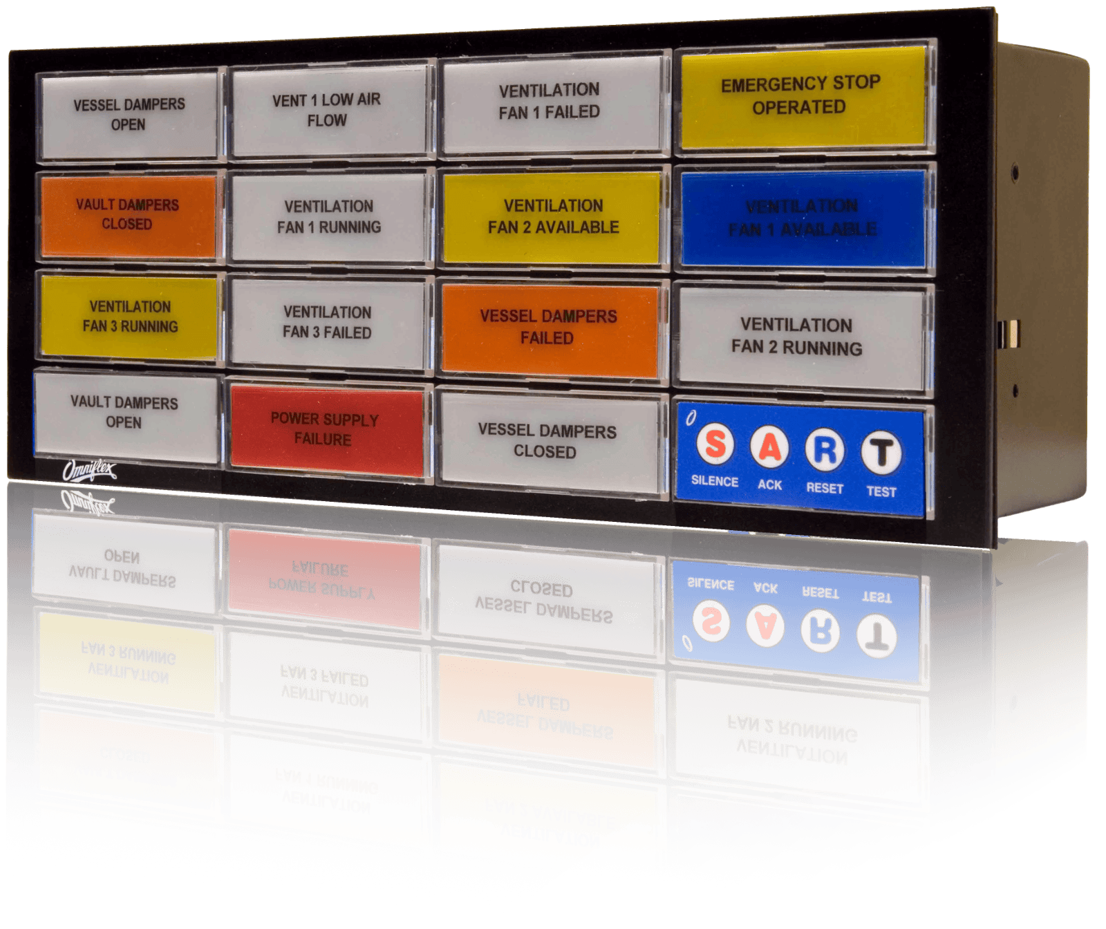 Omni16C 16-way Panel-mount Alarm Annunciator