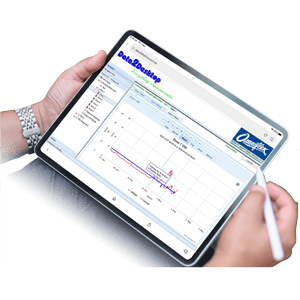 Data2Desktop screen on tablet